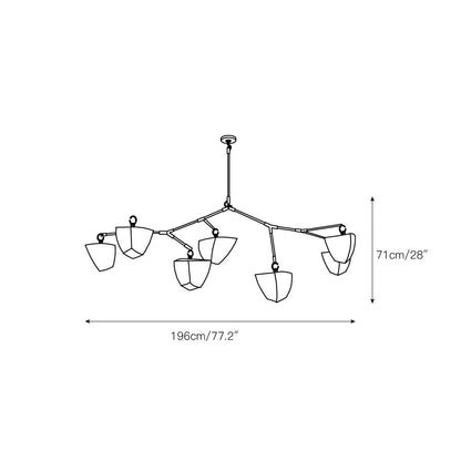 Branching Mobile Chandelier