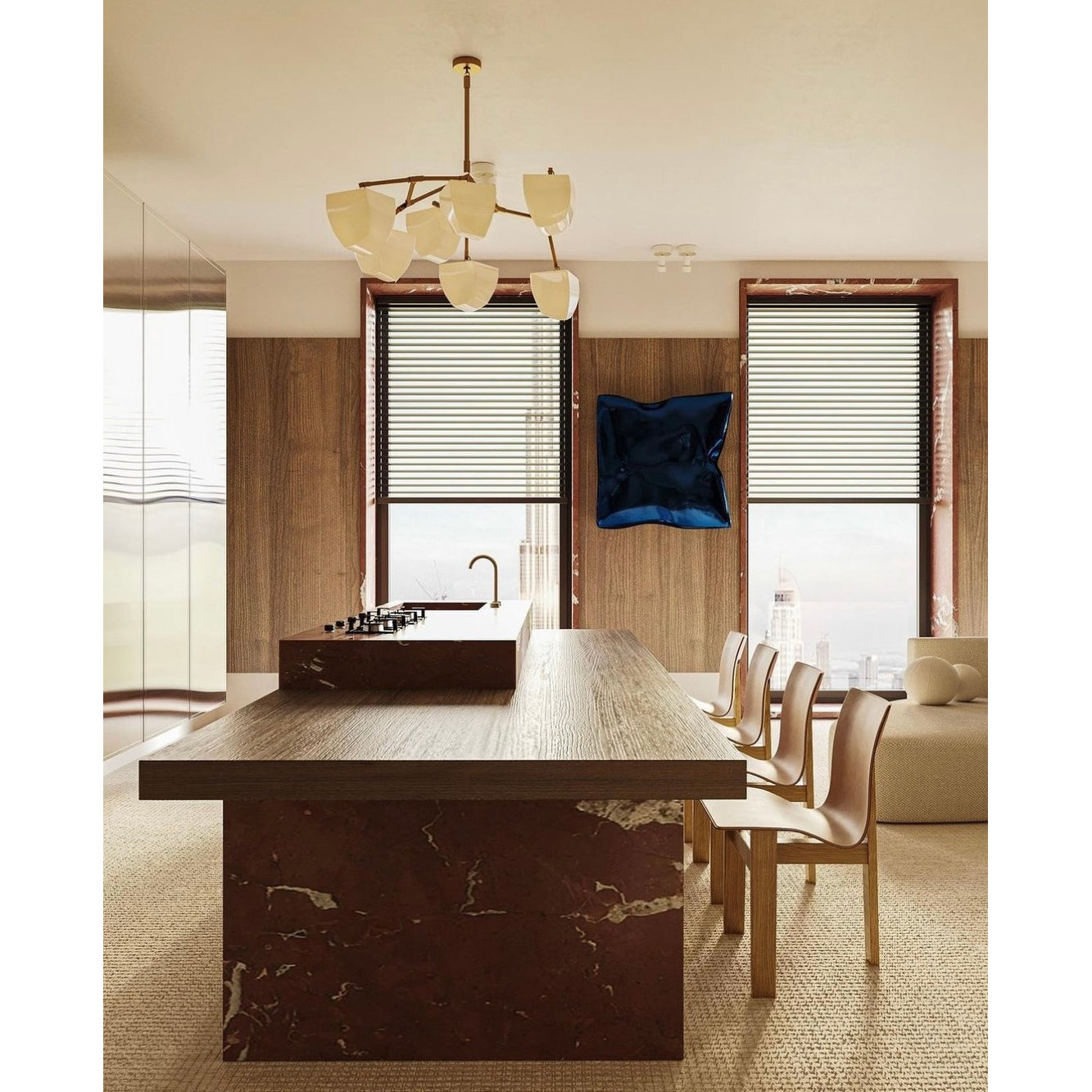 Branching Mobile Chandelier