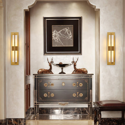 Cecily LED Alabaster Sconce