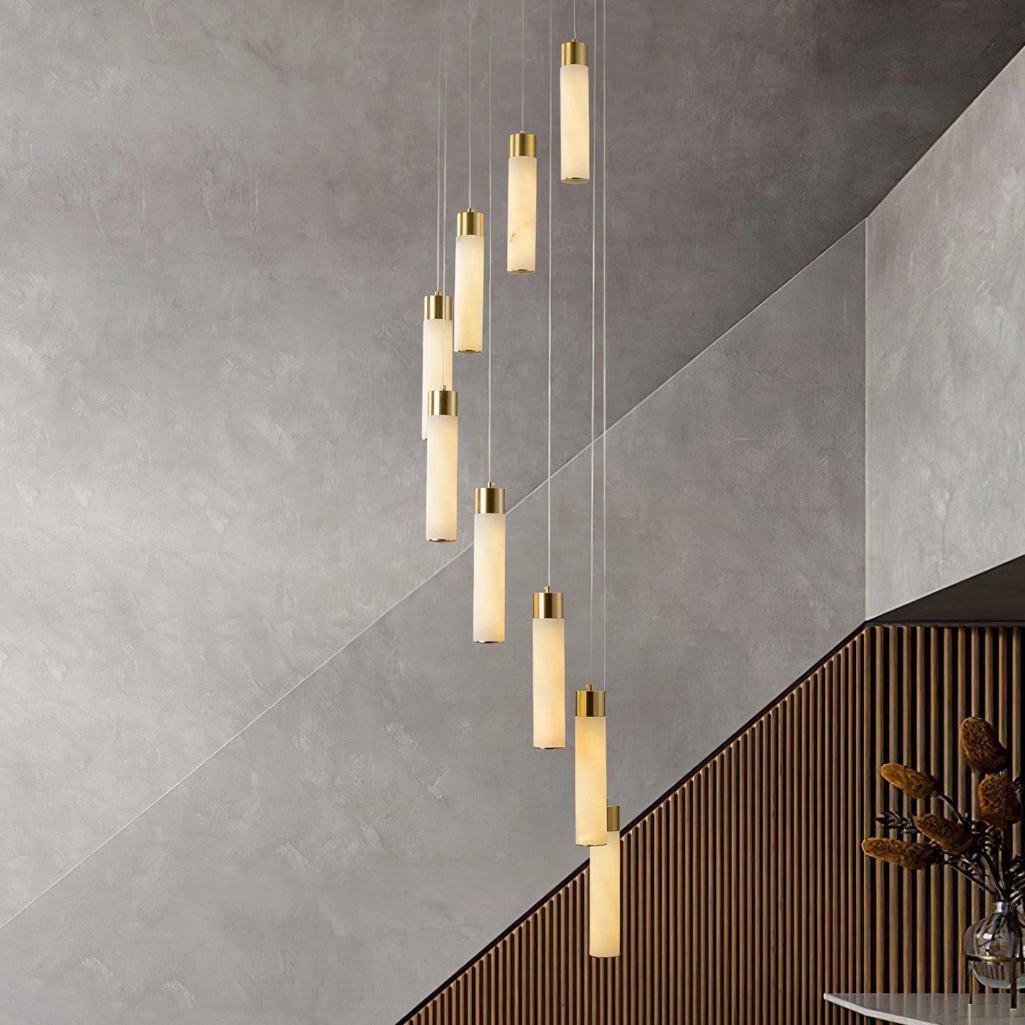 Celestial Alabaster Cascade Chandelier