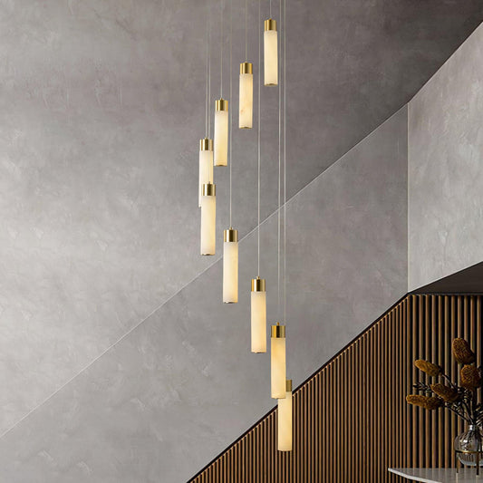 Celestial Alabaster Cascade Chandelier
