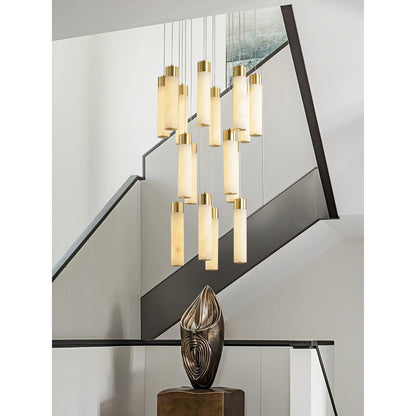Celestial Alabaster Cascade Chandelier