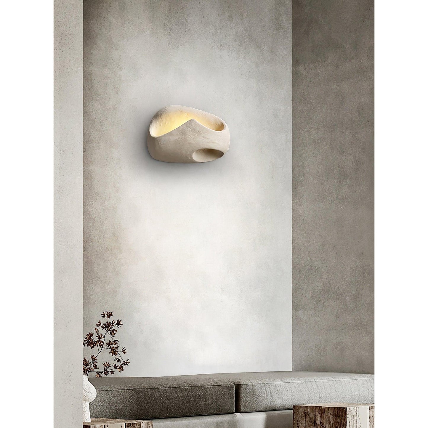 Cement Hollow Wall Lamp