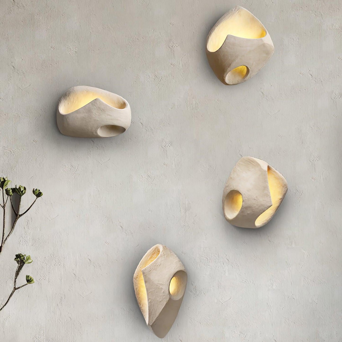 Cement Hollow Wall Lamp