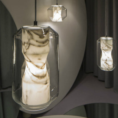 Glass Alabaster Pendant Lamp
