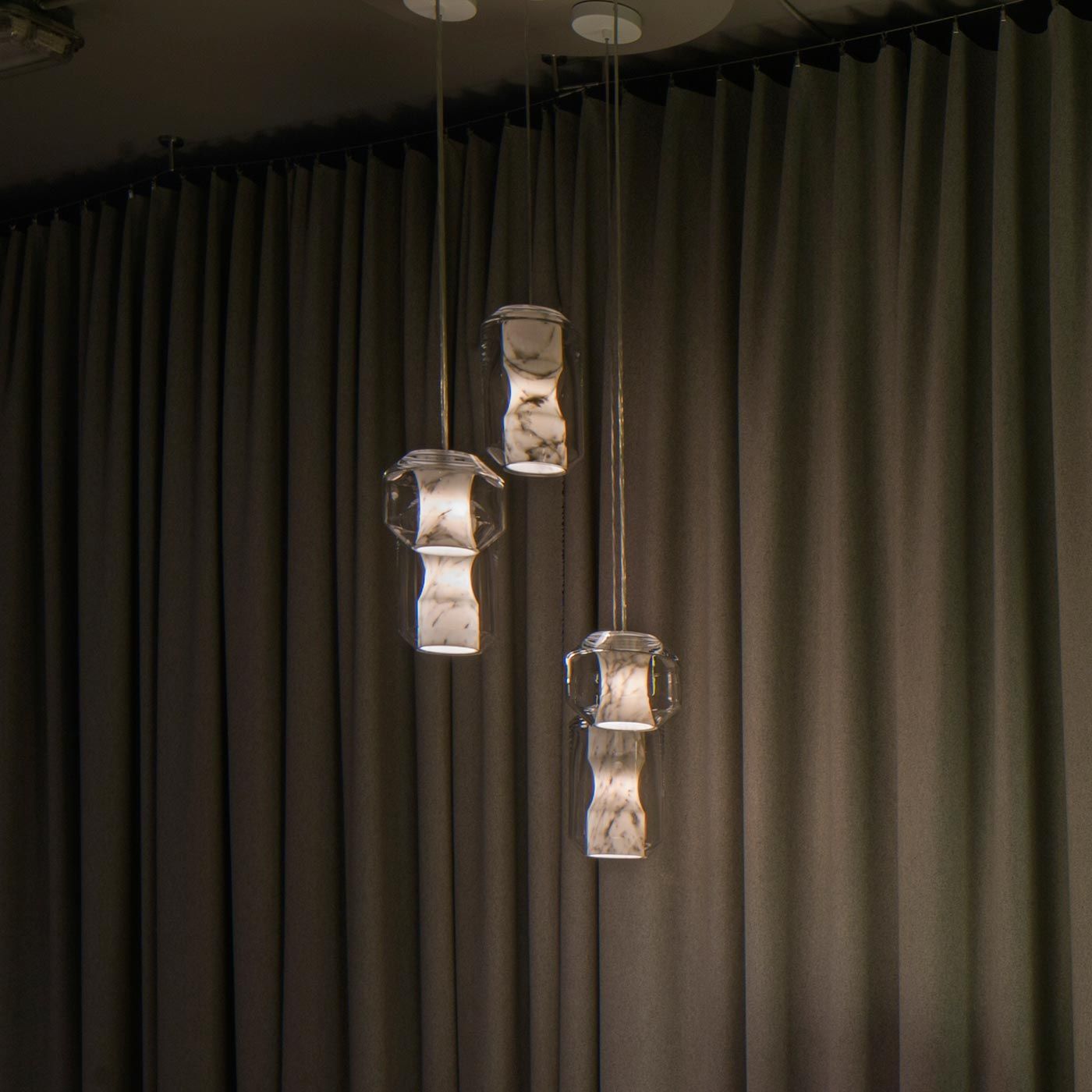 Glass Alabaster Pendant Lamp