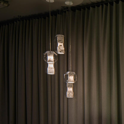 Glass Alabaster Pendant Lamp