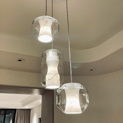 Glass Alabaster Pendant Lamp