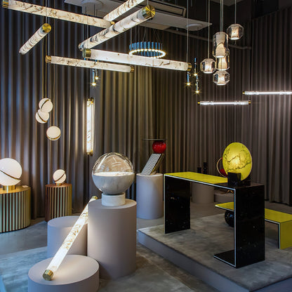 Glass Alabaster Pendant Lamp