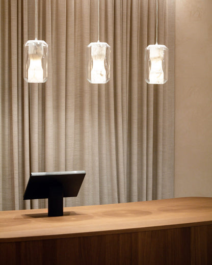 Glass Alabaster Pendant Lamp
