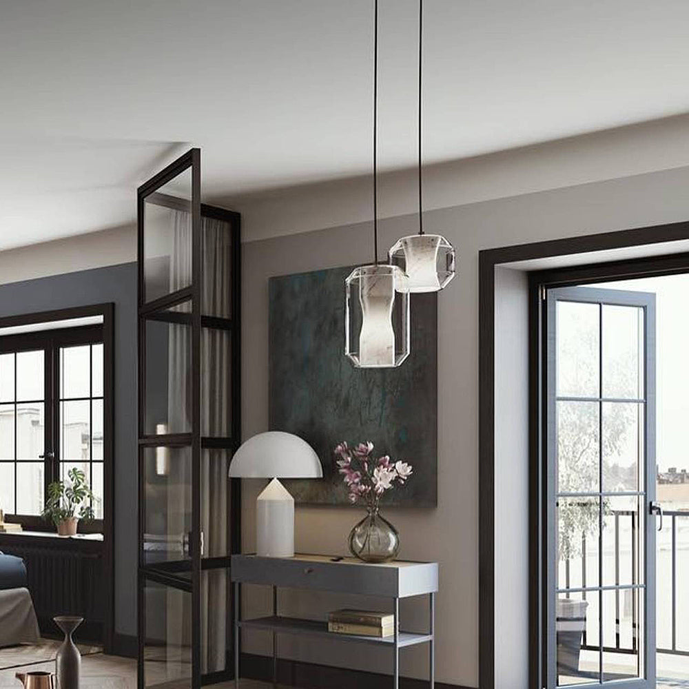 Glass Alabaster Pendant Lamp