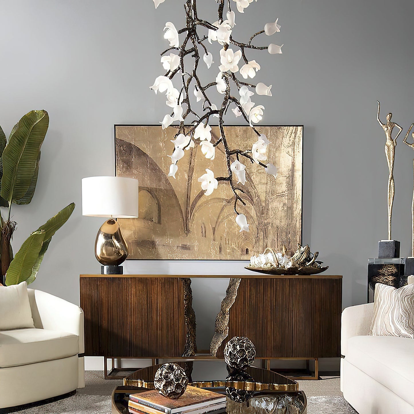 Cascading Blossom Chandelier