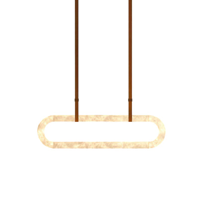 Circle Alabaster Chandelier