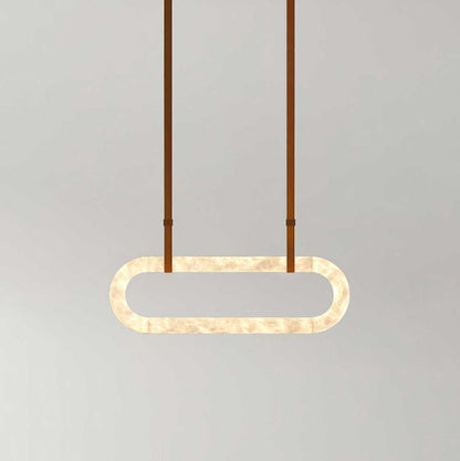Circle Alabaster Chandelier