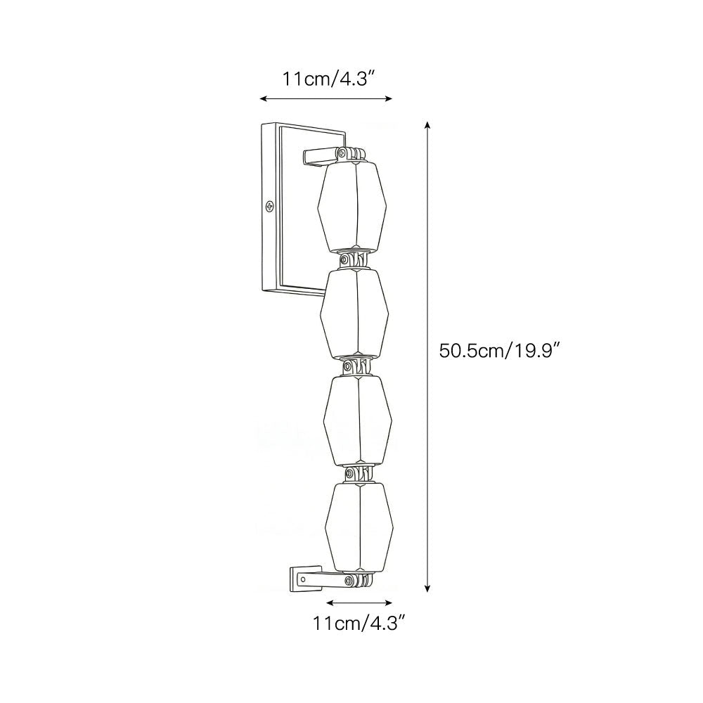 Alabaster Pillar Sconce