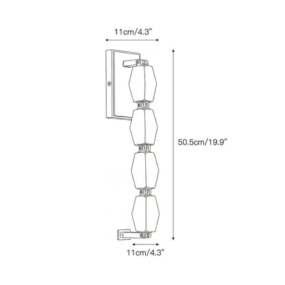 Alabaster Pillar Sconce