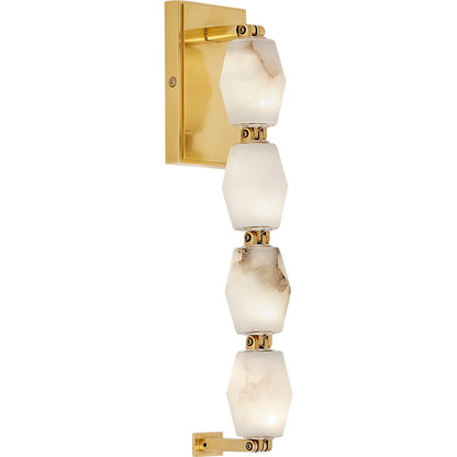 Alabaster Pillar Sconce