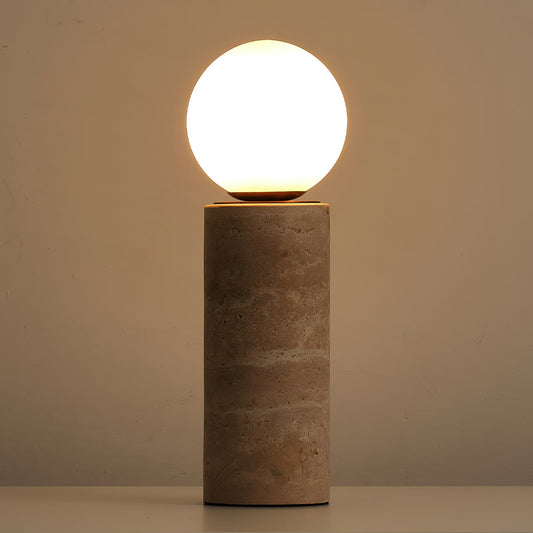 Core Travertine Table Lamp