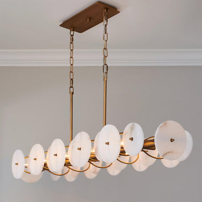 Selene Linear Alabaster Chandelier