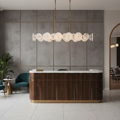 Selene Linear Alabaster Chandelier