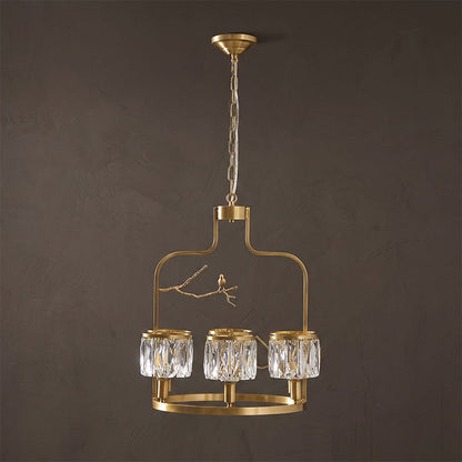 Crystal Bird Chandelier