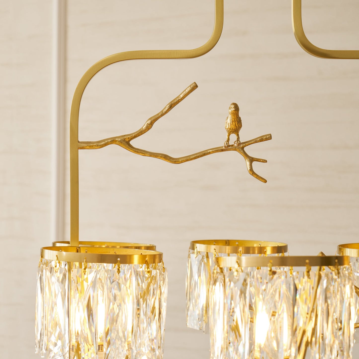 Crystal Bird Chandelier