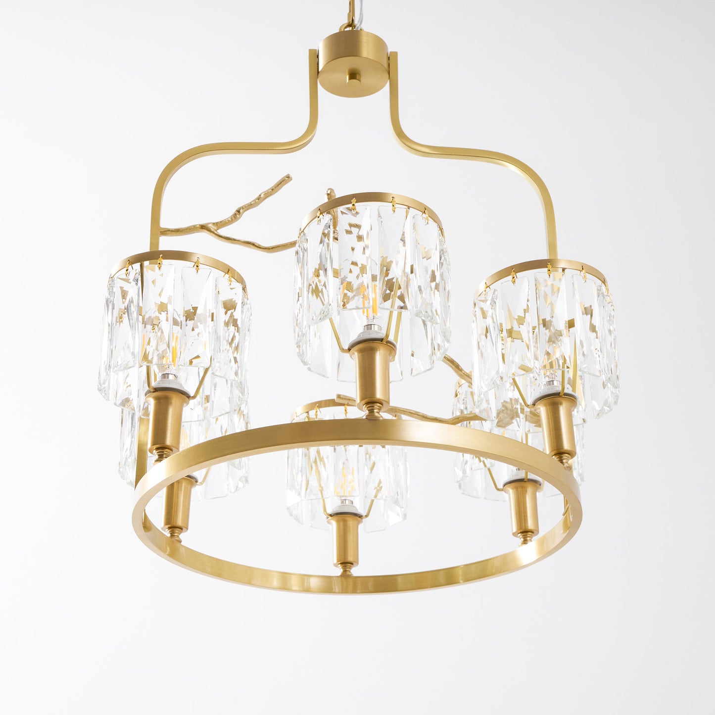 Crystal Bird Chandelier