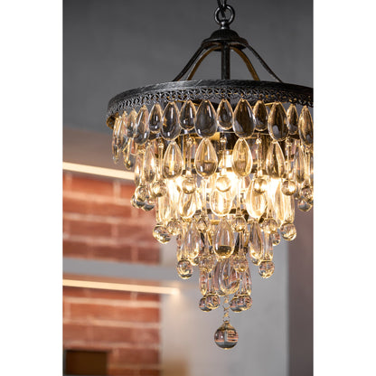 Crystal Inverted Pyramid Chandelier
