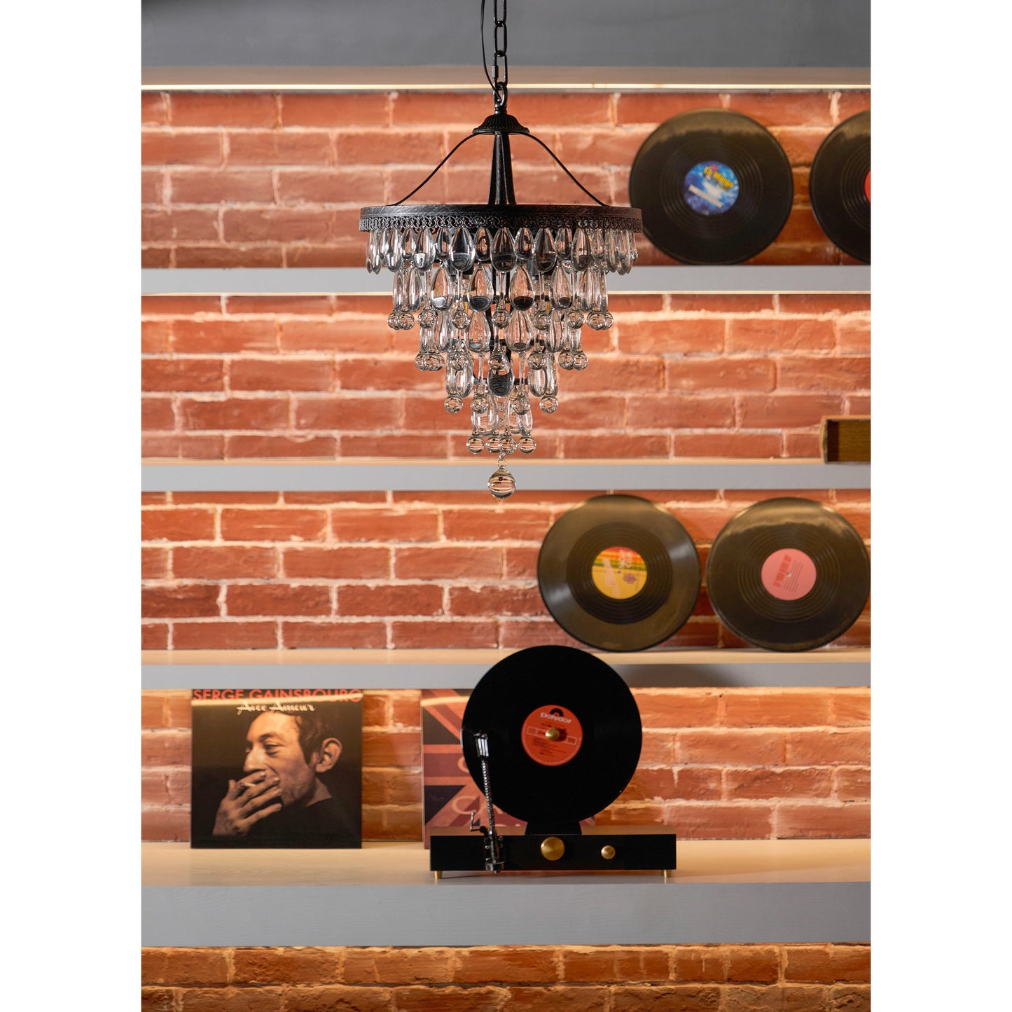 Crystal Inverted Pyramid Chandelier