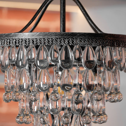 Crystal Inverted Pyramid Chandelier