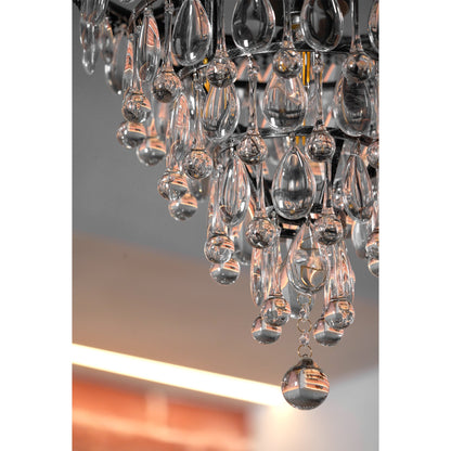 Crystal Inverted Pyramid Chandelier