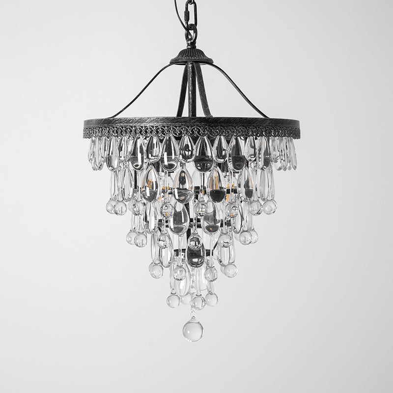 Crystal Inverted Pyramid Chandelier