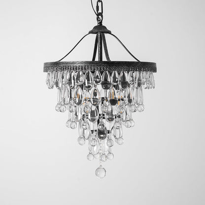 Crystal Inverted Pyramid Chandelier