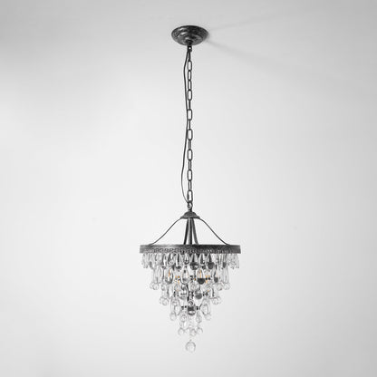 Crystal Inverted Pyramid Chandelier
