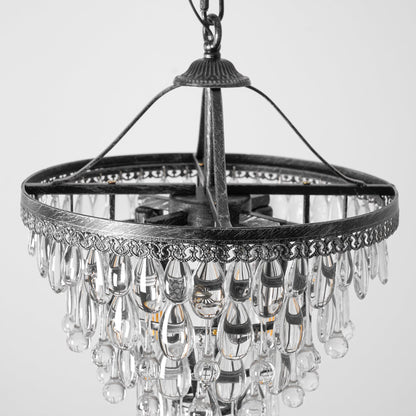 Crystal Inverted Pyramid Chandelier