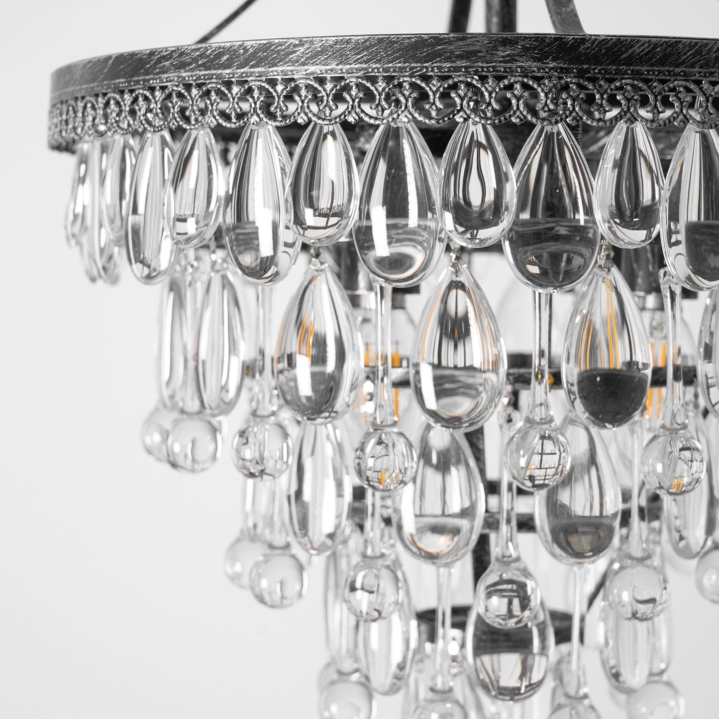 Crystal Inverted Pyramid Chandelier