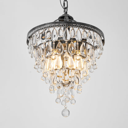 Crystal Inverted Pyramid Chandelier