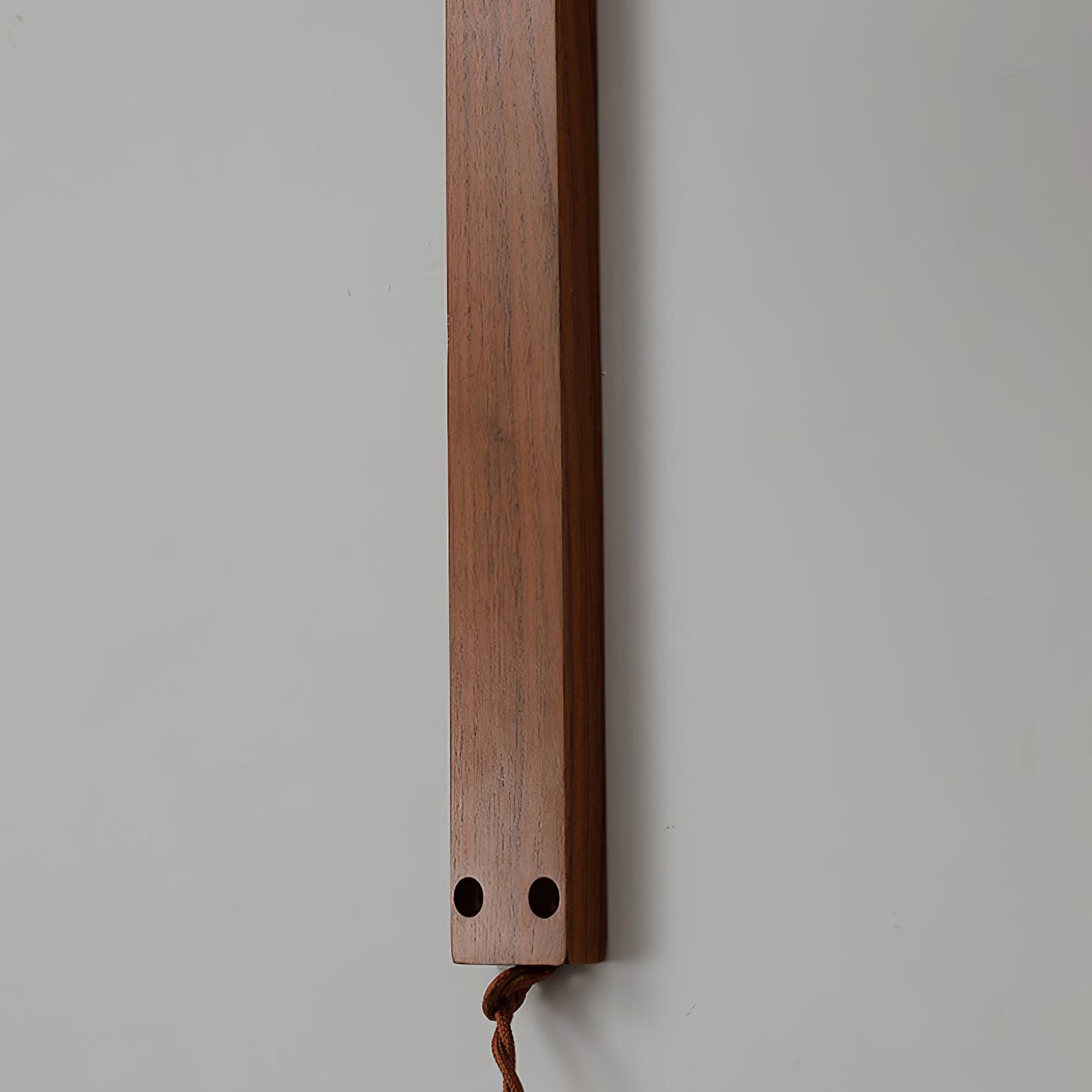 Curved Walnut Ceramic Plug-in Wall Light