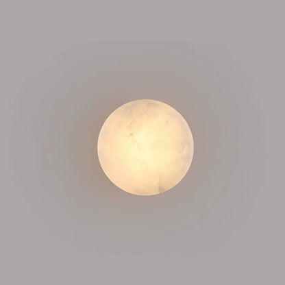 Cylindrical Alabaster Wall Lamp