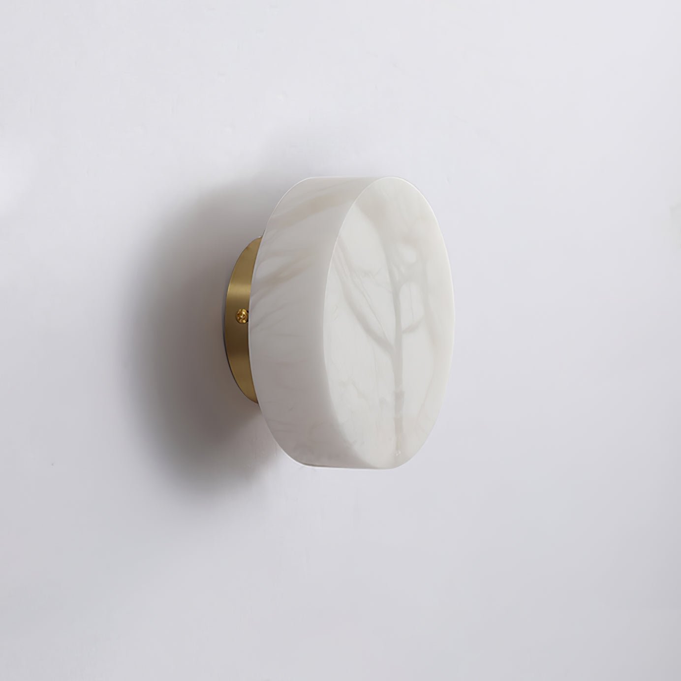 Cylindrical Alabaster Wall Lamp