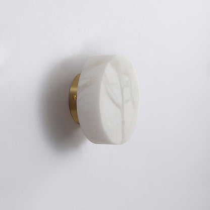 Cylindrical Alabaster Wall Lamp