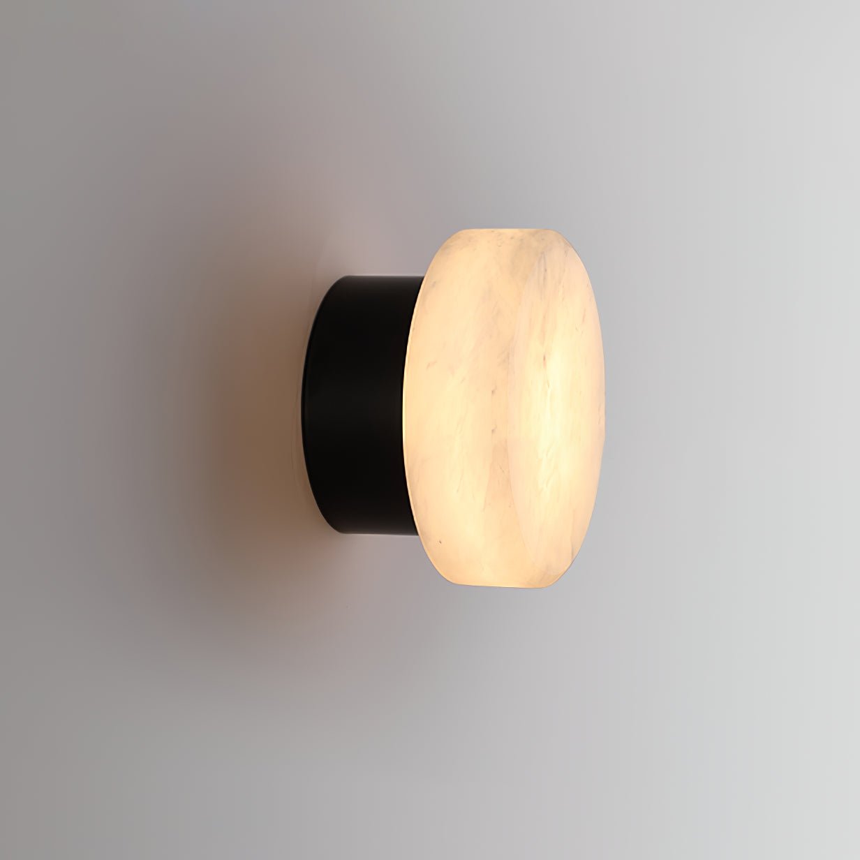 Cylindrical Alabaster Wall Lamp