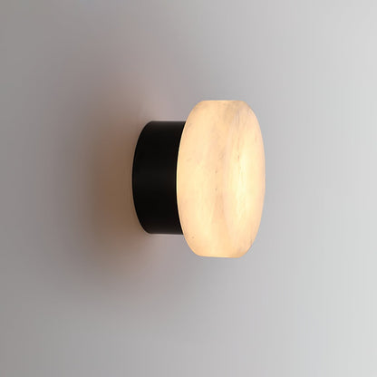Cylindrical Alabaster Wall Lamp