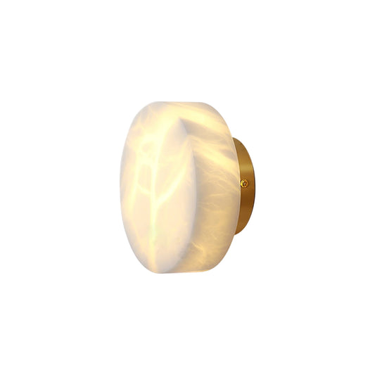 Cylindrical Alabaster Wall Lamp