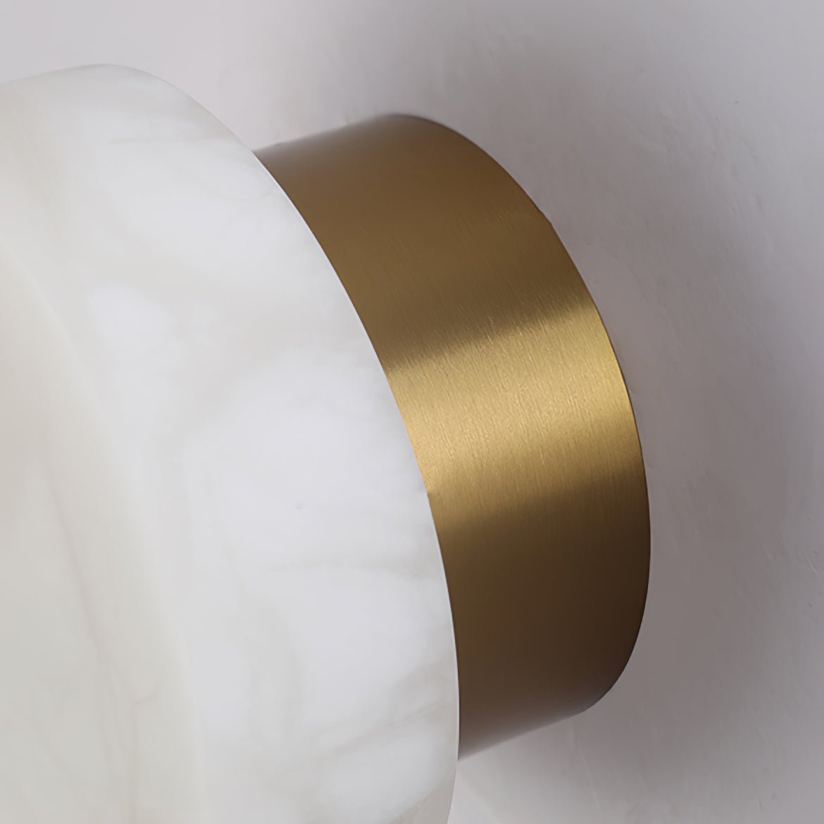 Cylindrical Alabaster Wall Lamp