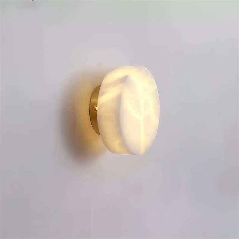 Cylindrical Alabaster Wall Lamp