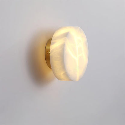 Cylindrical Alabaster Wall Lamp