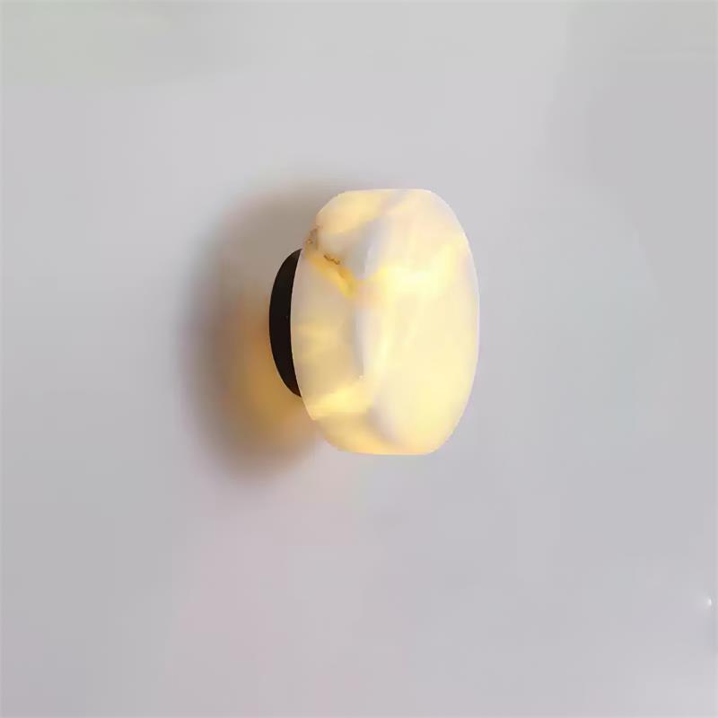 Cylindrical Alabaster Wall Lamp