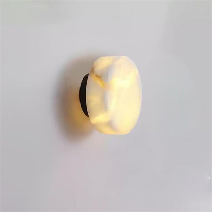 Cylindrical Alabaster Wall Lamp