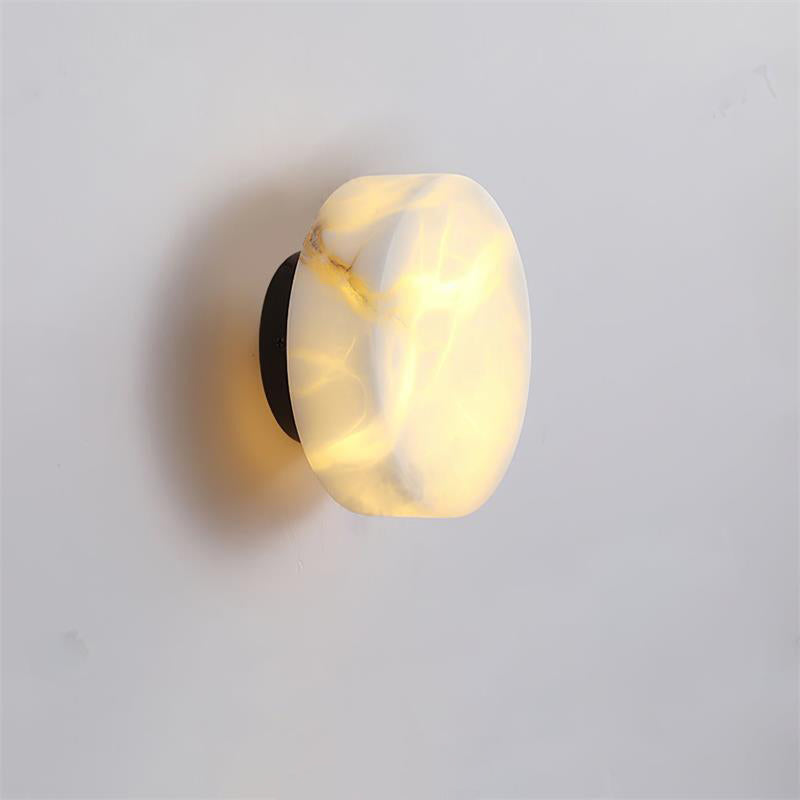 Cylindrical Alabaster Wall Lamp